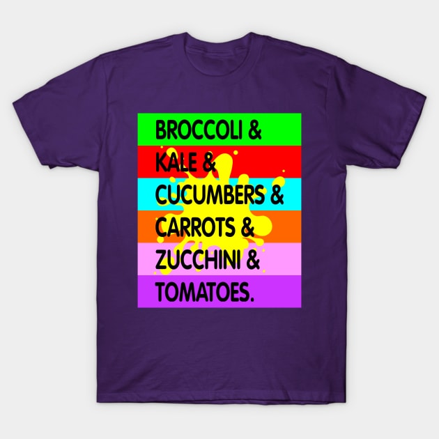 Veggie List T-Shirt by batinsaja